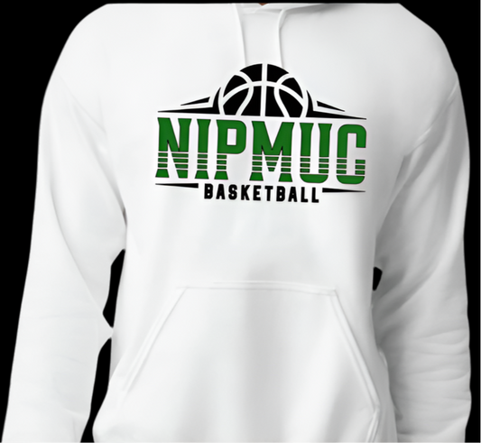Nipmuc Basketball White Hoodie