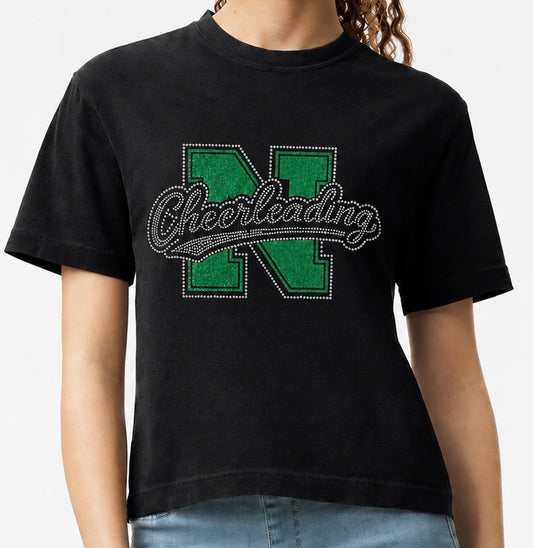 Nipmuc Cheer Comfort Colors - Women's Garment-Dyed Heavyweight Boxy T-Shirt Cropped T-shirt
